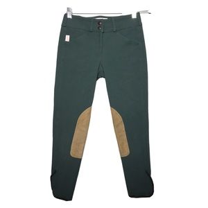 The Tailored Sportsman Girls Trophy Hunter Breeches In Forest Green Size 14